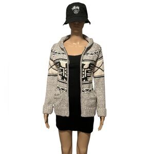 Bluenotes Women's Grey Zip-Up Cardigan Sweater Size M/M